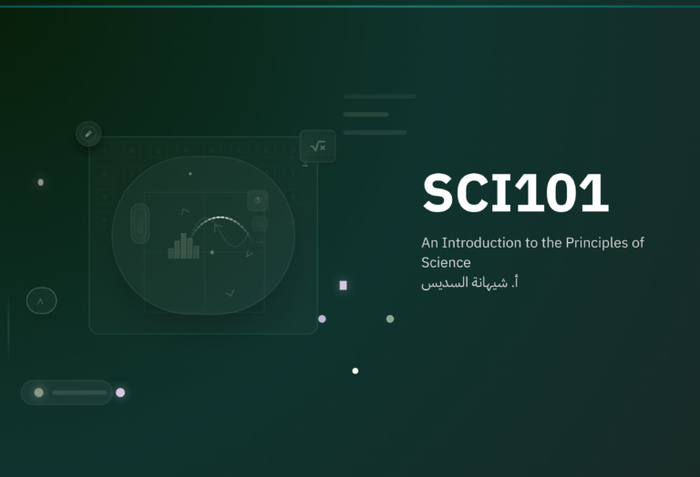 SCI101: An introduction to the principles of Science